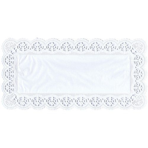 Tortenspitze weiß eckig 40x20cm 100er