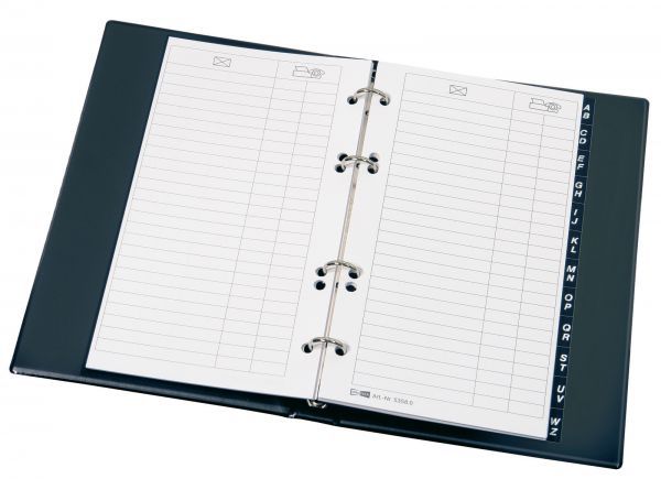 Telefonringbuch A5 schwarz