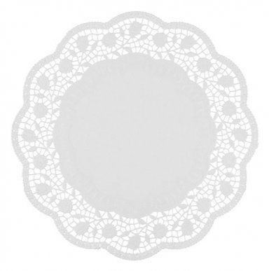 Tortenspitze weiß rund 34cm 100er