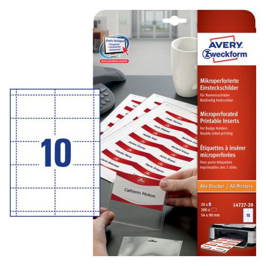 Einsteckschild f.Namenssch.MP 40x75 240e