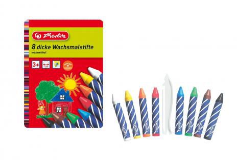 Wachsmalstifte Hz Metalletui 8er